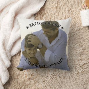 Vatertag und Son Custom Foto Beste Freundinnen Vat Kissen
