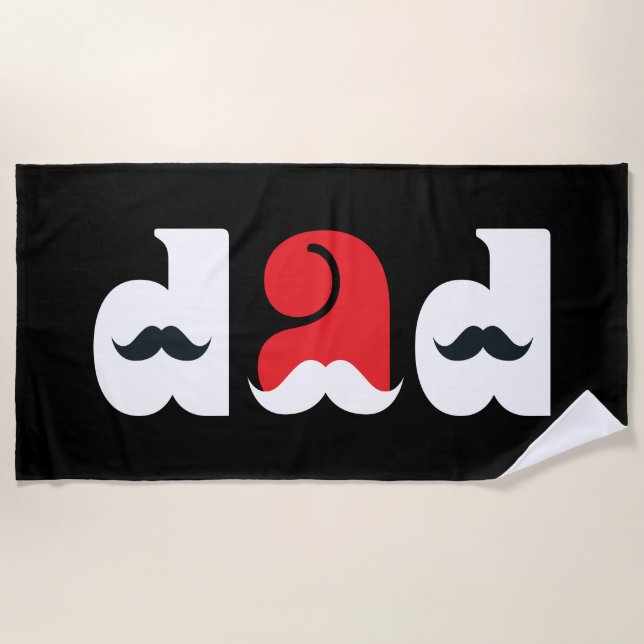 Vatertag VATER Badetuch (Vorderseite)