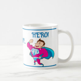 Vatertag Vater Daughter Hero Kaffeetasse