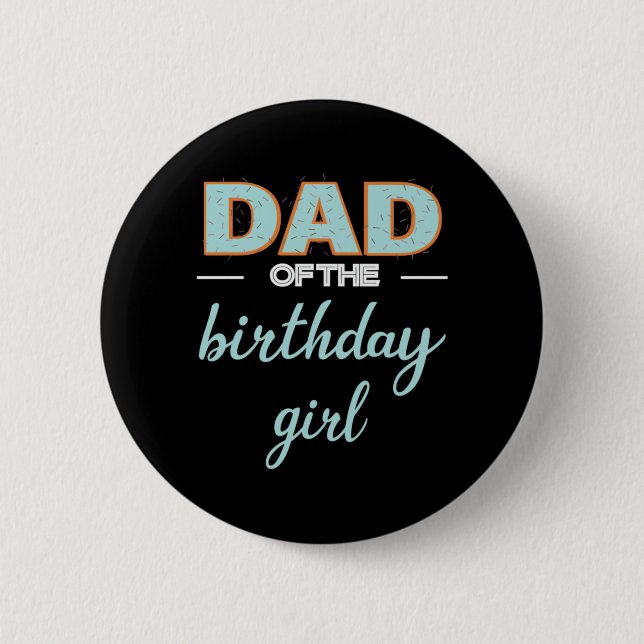 Vatertag Vater der Geburtstagskarte Button (Vorderseite)