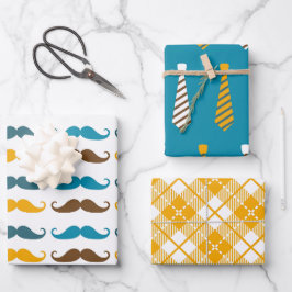 Vatertag Vater des Set Geschenkpapier Set