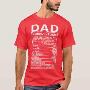 Vatertag Vater Ernährung Fakten T-Shirt