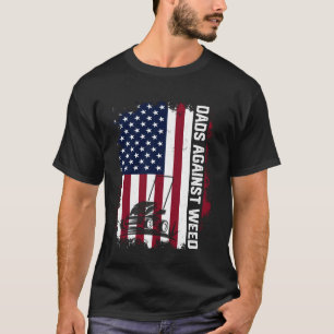 Vatertag Väter gegen Unkraut lustiger patriotische T-Shirt