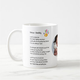 Vatertag Vater POEM halten meine Hand Daddy FOTO G Kaffeetasse