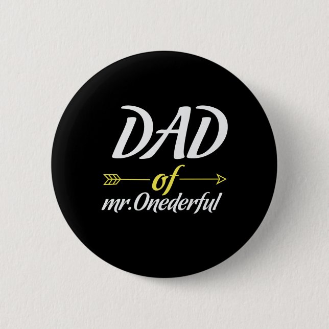 Vatertag Vater von Mr. Onederful Button (Vorderseite)