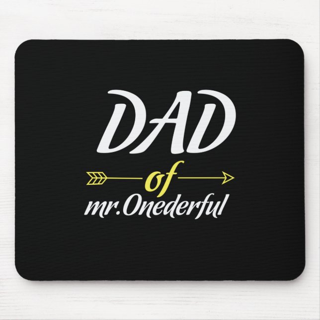 Vatertag Vater von Mr. Onederful Mousepad (Vorne)