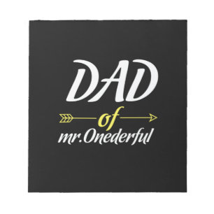 Vatertag Vater von Mr. Onederful Notizblock
