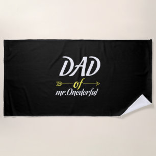 Vatertag Vater von Mr. Onederful Strandtuch