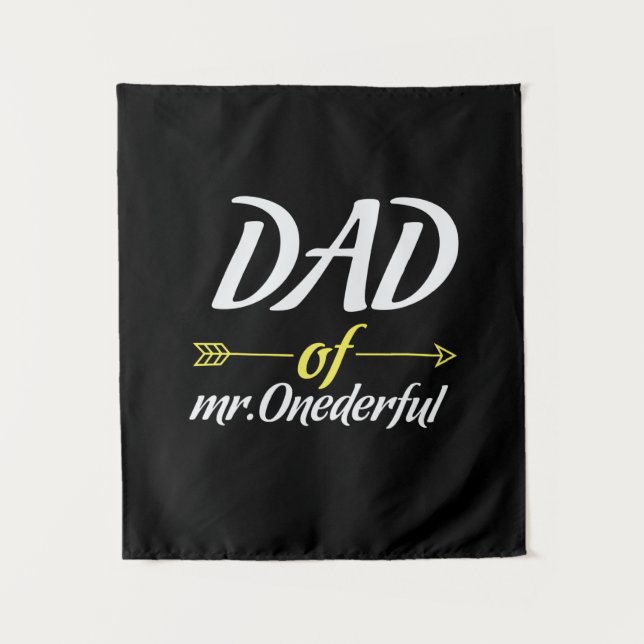 Vatertag Vater von Mr. Onederful Wandteppich (Vorderseite)