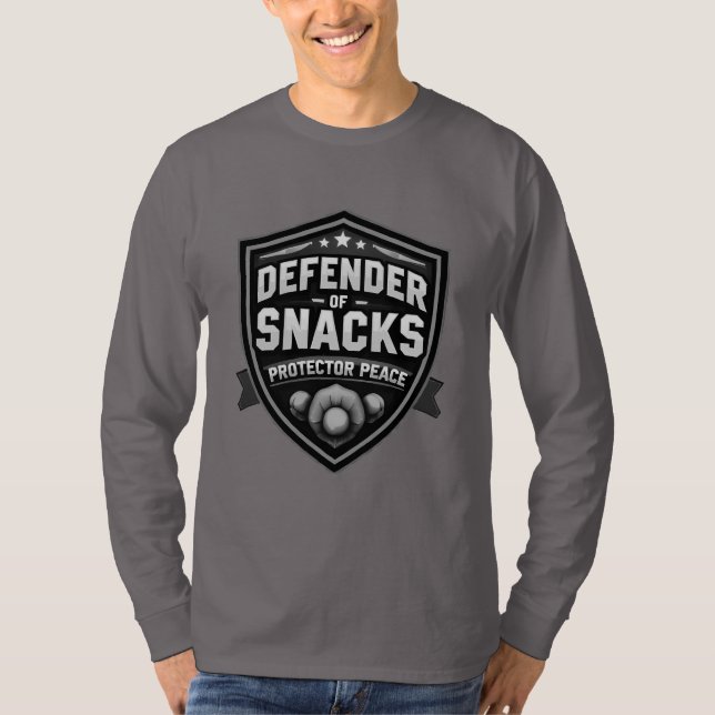 Vatertag Verteidiger der Snacks T-Shirt (Vorderseite)