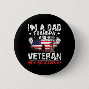 Vatertag - Veteranentag- Ich Bin Ein Vater Großvat Button