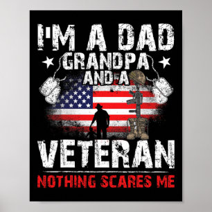 Vatertag - Veteranentag- Ich Bin Ein Vater Opa Und Poster
