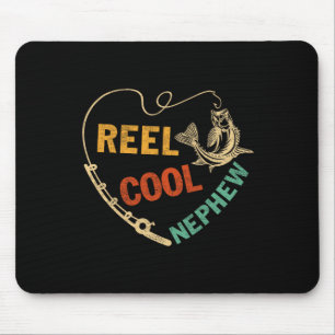 Vatertag Vintage Fischerei Rolle Cool Nephew Mousepad