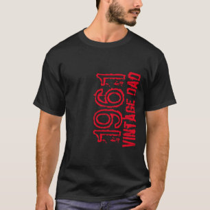 Vatertag Vintager Vater individualisieren Jahr Rot T-Shirt