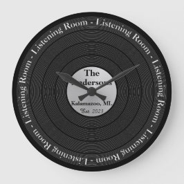 Vatertag Vinyl Platten Hörsaal Große Wanduhr