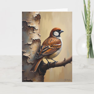 Vatertag Vogel Kunstkarte Karte