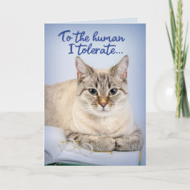 Vatertag von der Katze bis zum Menschen, den ich t Karte