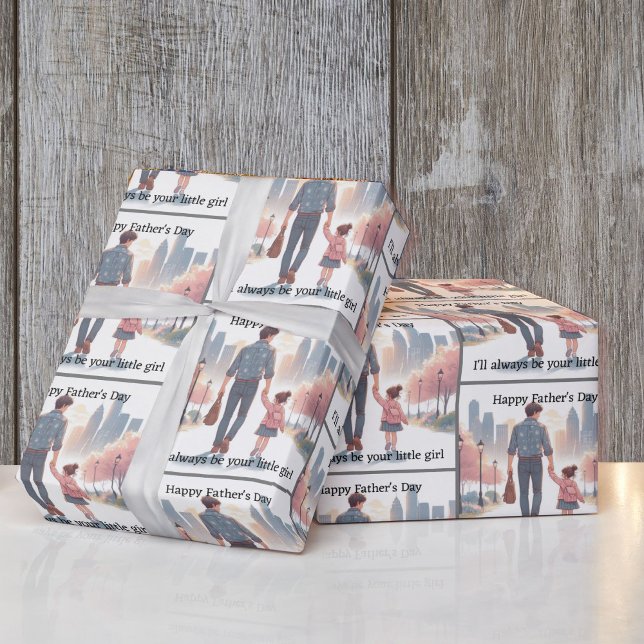 Vatertag von eigenem Text Geschenkpapier (Von Creator hochgeladen)