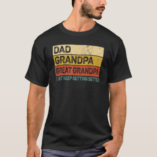 Vatertag von Grandkids Vater Großes Grandpa T-Shirt