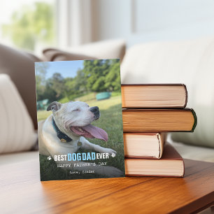 Vatertag Von Ihrem Hund Foto Flach Feiertag Karte