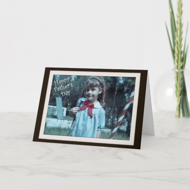 Vatertag - von Ihrer Tochter Karte (Vorderseite)