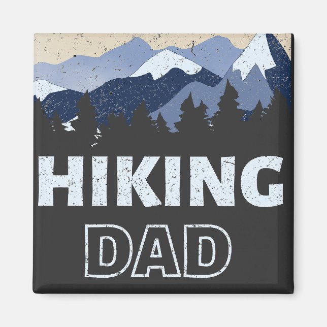 Vatertag Wandern Vater Magnet (Vorne)