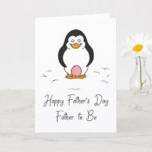 Vatertag werdender Vater eines Mädchens Pinguin mi