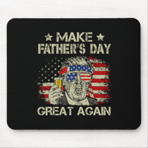 Vatertag wieder großer Vater Ltsp Funny Donald Tru Mousepad