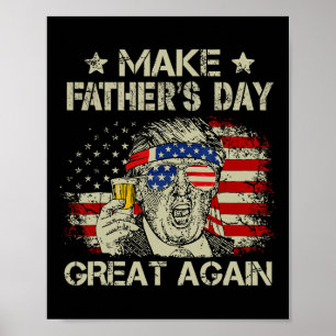 Vatertag wieder großer Vater Ltsp Funny Donald Tru Poster