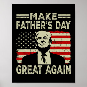 Vatertag wieder großer Vater Ltsp Funny Donald Tru Poster