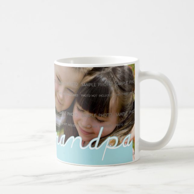 Vatertag "Wir Liebe Opa" Tasse mit Foto (Rechts)