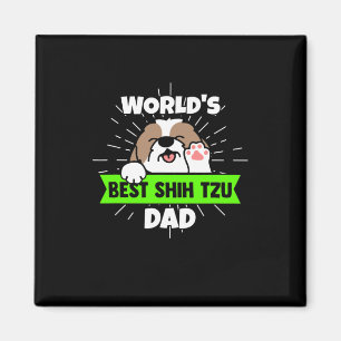 Vatertag Worlds Best Shih Tzu Dog Vater Magnet