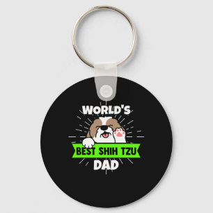 Vatertag Worlds Best Shih Tzu Dog Vater Schlüsselanhänger