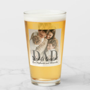 Vatertag World's Greatest Dad mit Foto Glas