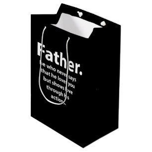 Vatertag Zitat Typografie glückliche Väter Tag Mittlere Geschenktüte