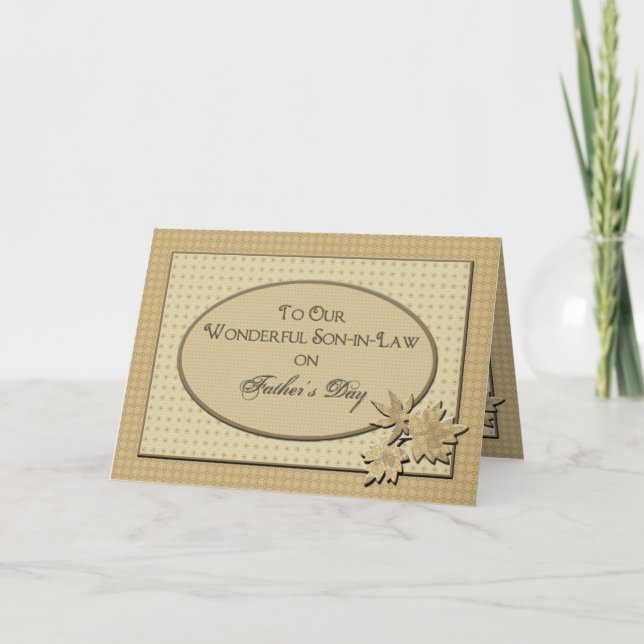 Vatertag - zu unserem Schwiegersohn Karte (Vorderseite)