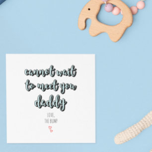Vatertag Zukunft Vater bald sein Daddy Blue Karte