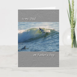 Vatertag, zum Vater, Surfer Karte