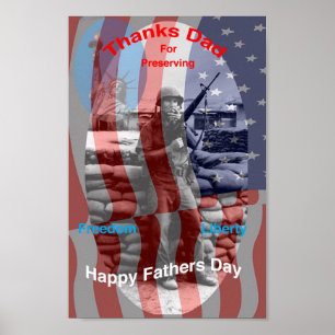 Vatertags-Druck Poster