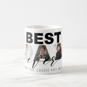 Vatertags-Geschenk-multi Foto-Collage Kaffeetasse