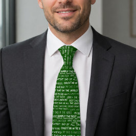 Vatertags-Geschenk Schriftzug Typografie Muster Gr Krawatte