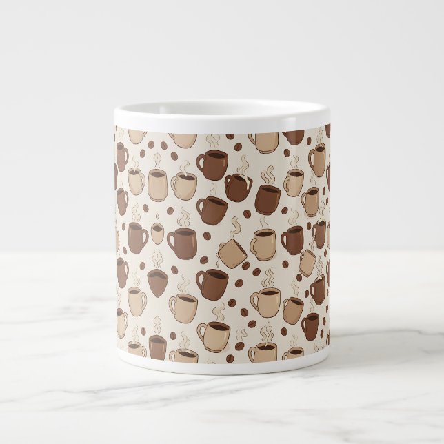 Vatertags-Kaffeestimmung Jumbo-Tasse (Vorderseite)