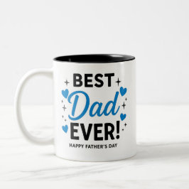 Vatertags-Tasse 2026 - Bester Papa Allerzeit mit B Zweifarbige Tasse