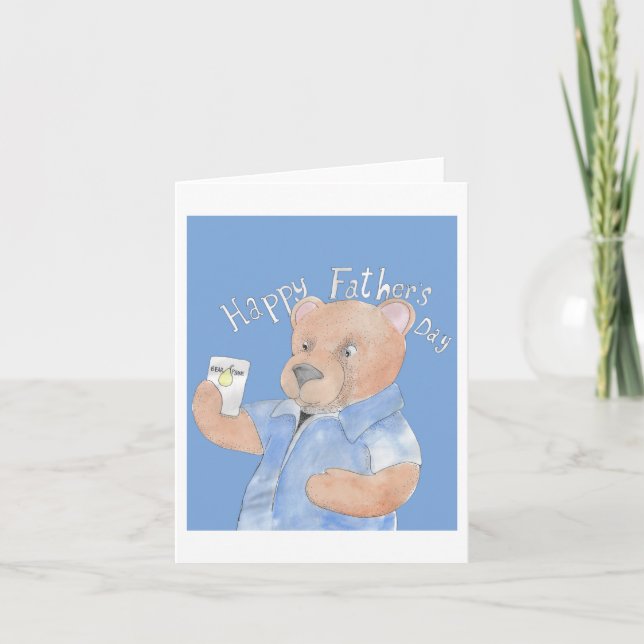 Vatertagsbär Karte (Vorderseite)