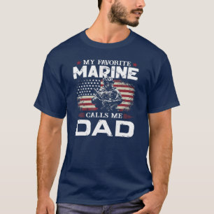 Vatertagsflagge Meine Lieblingsmarineinfanterie ne T-Shirt