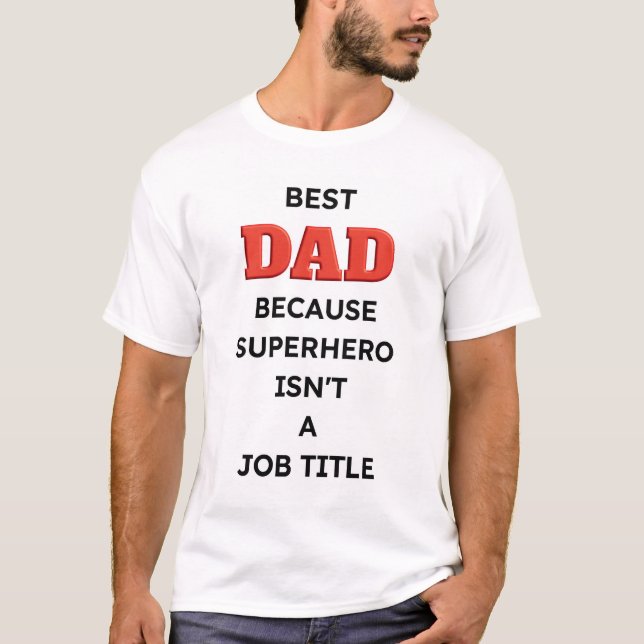 Vatertagsgeschenk - Bestes Papa T-Shirt (Vorderseite)