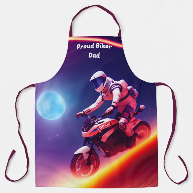 Vatertagsgeschenk, Cooler futuristischer Biker-Vat Schürze (Vorderseite)