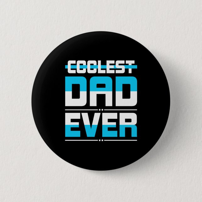 Vatertagsgeschenk | Coolster Vater je Button (Vorderseite)