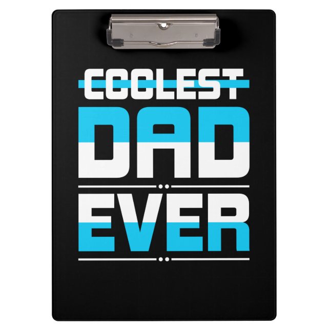 Vatertagsgeschenk | Coolster Vater je Klemmbrett (Vorderseite)