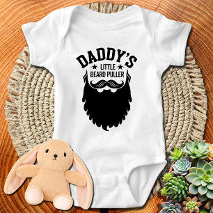 Vatertagsgeschenk, Daddys kleiner Bartzupfer Baby Strampler
